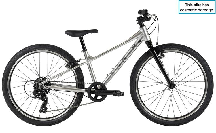 Ex Demo - 2024 Marin Coast Trail 24 - Premium Kids Bike [Colour: Silver Black]