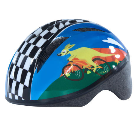 Entity KH15 Kids Bike Helmet [Colour: Blue with Kangaroo]